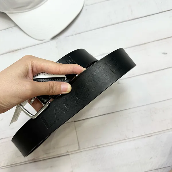 Thắt Lưng Da Nam Lacoste RC3016 000 Màu Đen Size 105