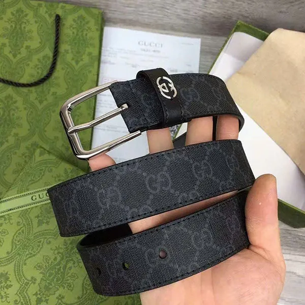 Thắt Lưng Nam Gucci 1647597311482779 Màu Đen Xám Size 100