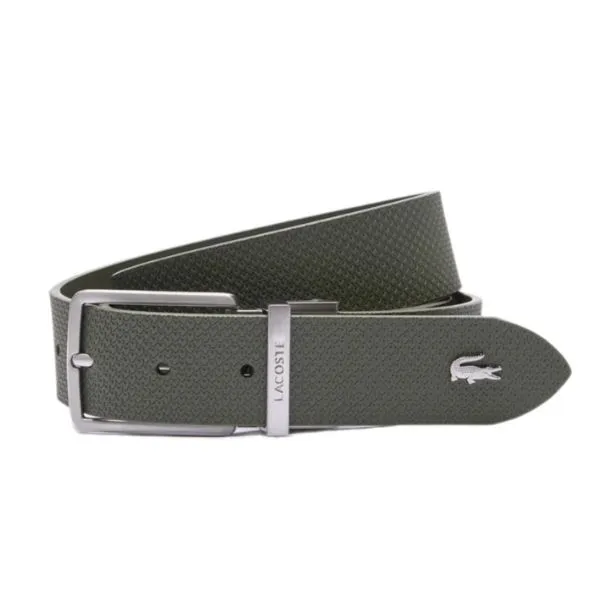 Thắt Lưng Nam Lacoste Chantaco Reversible Leather Belt RC4085 918 Màu Xanh Rêu Size 100