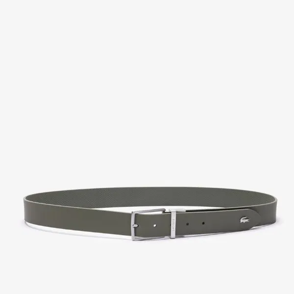 Thắt Lưng Nam Lacoste Chantaco Reversible Leather Belt RC4085 918 Màu Xanh Rêu Size 100