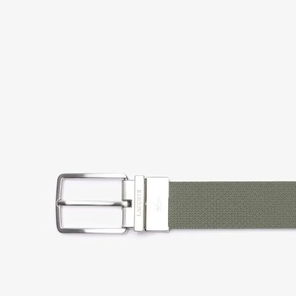 Thắt Lưng Nam Lacoste Chantaco Reversible Leather Belt RC4085 918 Màu Xanh Rêu Size 100