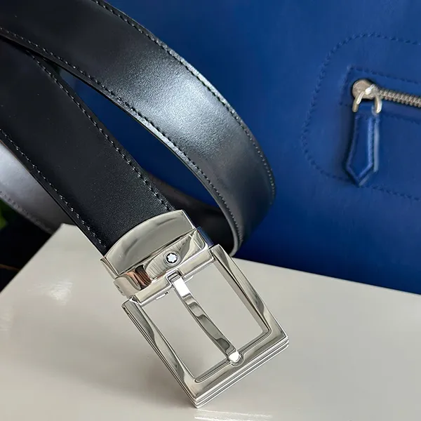 Thắt Lưng Nam Montblanc Reversible Leather Belt 107664 Màu Đen Nâu - Thắt lưng - Vua Hàng Hiệu