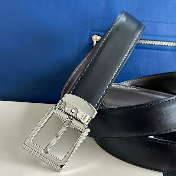 Thắt Lưng Nam Montblanc Reversible Leather Belt 107664 Màu Đen Nâu - Thắt lưng - Vua Hàng Hiệu