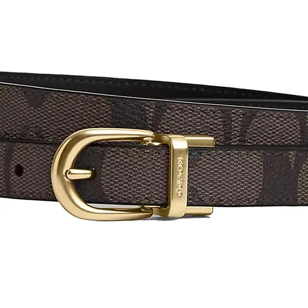 Thắt Lưng Nữ Coach Women's Classic Buckle Cut To Size Reversible Belt 18mm CR443 Màu Nâu - Thắt lưng - Vua Hàng Hiệu