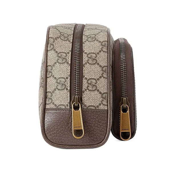 Túi Cầm Tay Nam Gucci GG Ophidia Toiletry Case Màu Nâu Be - Túi xách - Vua Hàng Hiệu