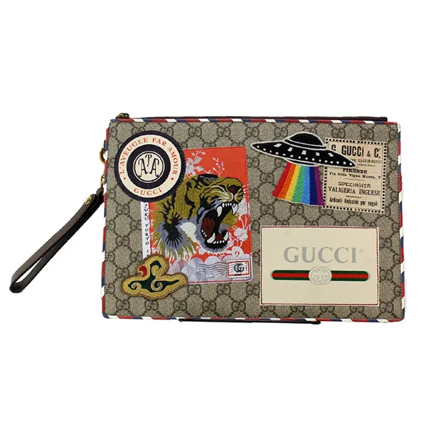 Túi Cầm Tay Nam Gucci Supreme Clutch 473915 Multiple Phối Màu