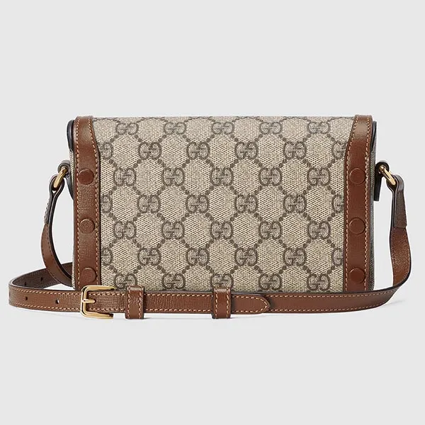 Túi Đeo Chéo Gucci Horsebit 1955 Mini Bag Màu Nâu/Xám