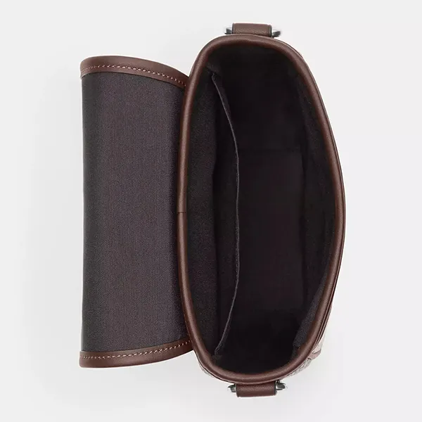 Túi Đeo Chéo Nam Coach Lucas Crossbody In Signature Jacquard CO915 SVS8S Màu Nâu - Túi xách - Vua Hàng Hiệu