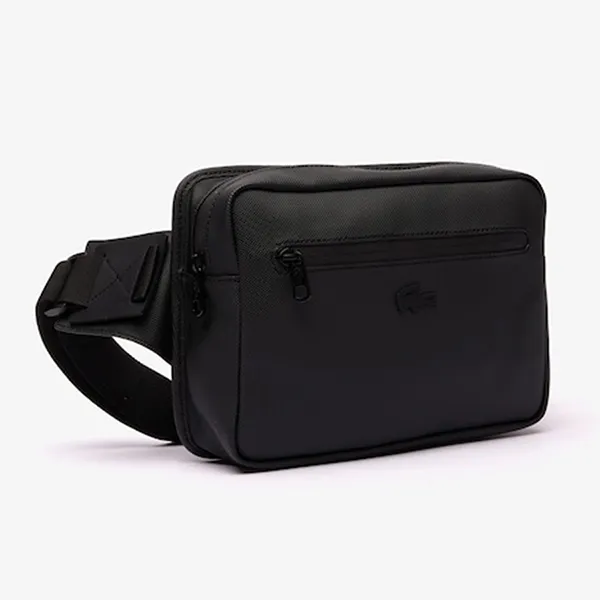 Túi Đeo Chéo Nam Lacoste Men's Piqué Crossbody NH4437OO Màu Đen - Túi xách - Vua Hàng Hiệu
