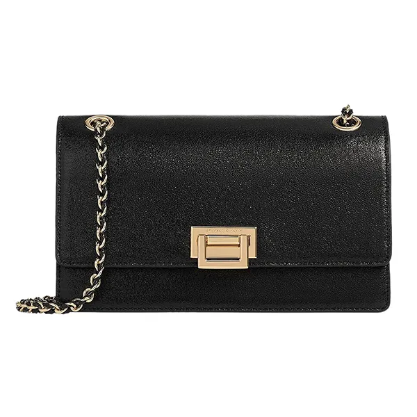 Túi Đeo Chéo Nữ Charles & Keith CNK Everline Glittered Braided-Strap Shoulder Bag - Black CK2-20840579-1 Màu Đen - Túi xách - Vua Hàng Hiệu