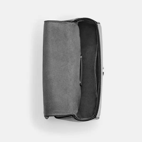 Túi Đeo Chéo Nữ Coach Lysa Top Handle Bag In Signature Silver/Gunmetal CO961 Màu Xám Bạc - Túi xách - Vua Hàng Hiệu