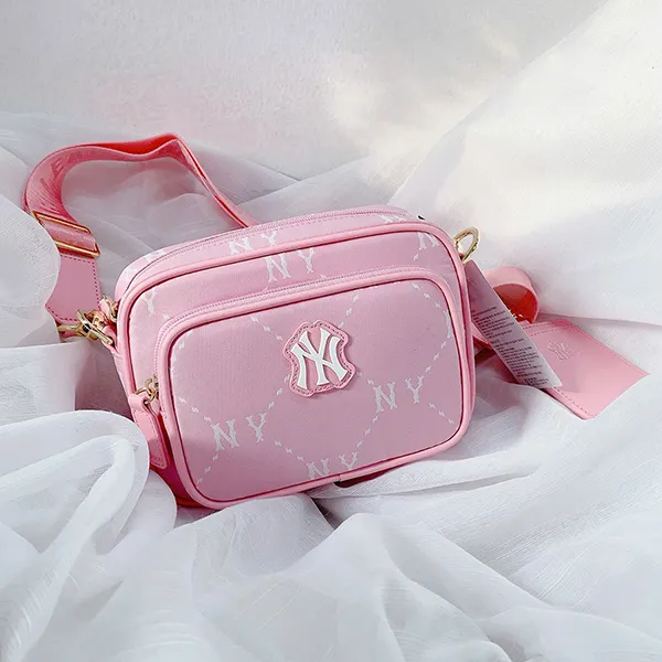 Túi Đeo Chéo Trẻ Em MLB Kids Dia Monogram Camera Bag New York Yankees 7ACRMD45N-PK Màu Hồng - Túi xách - Vua Hàng Hiệu