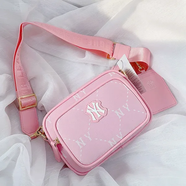 Túi Đeo Chéo Trẻ Em MLB Kids Dia Monogram Camera Bag New York Yankees 7ACRMD45N-PK Màu Hồng - Túi xách - Vua Hàng Hiệu