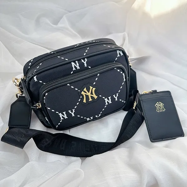 Túi Đeo Chéo Trẻ Em MLB Kids Dia Monogram New York Yankees 7ACRMD45N-BK Màu Đen - Túi xách - Vua Hàng Hiệu