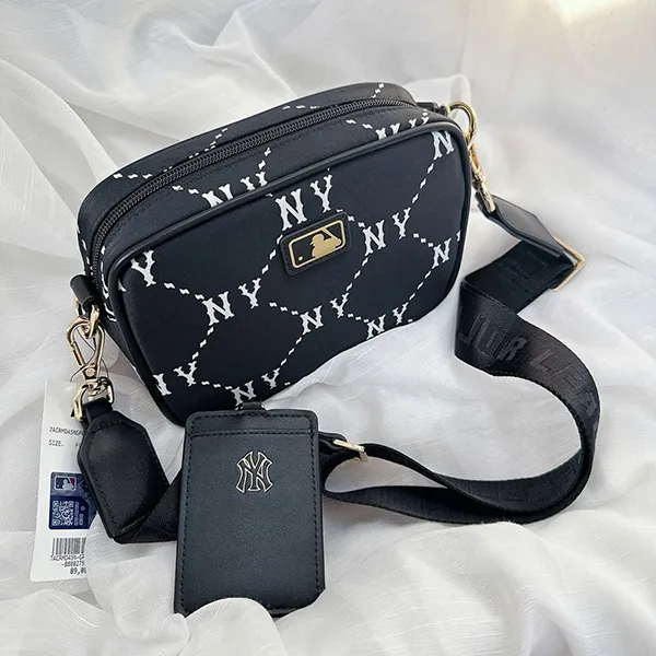 Túi Đeo Chéo Trẻ Em MLB Kids Dia Monogram New York Yankees 7ACRMD45N-BK Màu Đen - Túi xách - Vua Hàng Hiệu