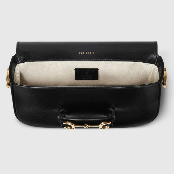 Túi Đeo Vai Nữ Gucci Horsebit 1955 Mini Shoulder Bag 658574-18YSG-1060 Màu Đen - Túi xách - Vua Hàng Hiệu