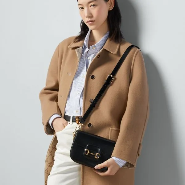 Túi Đeo Vai Nữ Gucci Horsebit 1955 Mini Shoulder Bag 658574-18YSG-1060 Màu Đen - Túi xách - Vua Hàng Hiệu