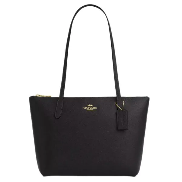 Túi Tote Nữ Coach Fiona Zip Tote Bag CW395 Màu Đen