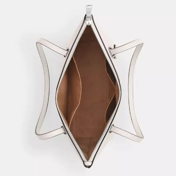 Túi Tote Nữ Coach Fiona Zip Tote Bag CW395 Màu Trắng