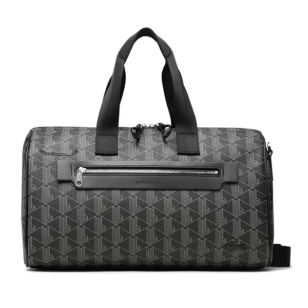 Túi Trống Lacoste Unisex The Blend Monogram Print Weekender NU4259LX H45 Màu Đen