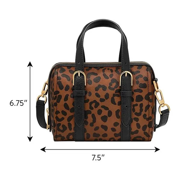 Túi Xách Tay Nữ Fossil Carlie ZB11086234 Màu Nâu Đen