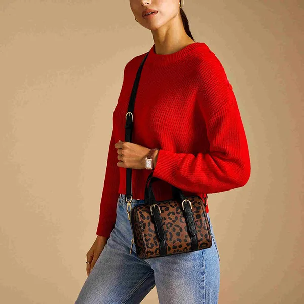 Túi Xách Tay Nữ Fossil Carlie ZB11086234 Màu Nâu Đen