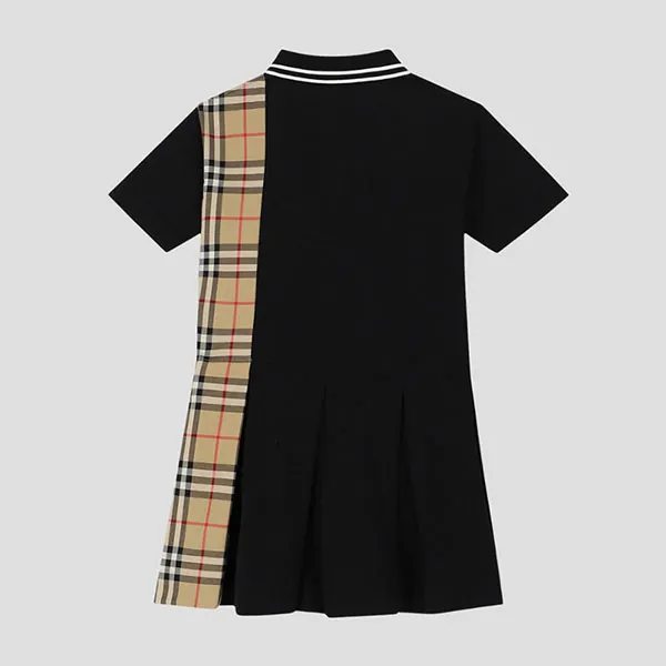 Váy Burberry Black Collar With Check Printed - 8042354 Màu Đen 14Y - Thời trang - Vua Hàng Hiệu