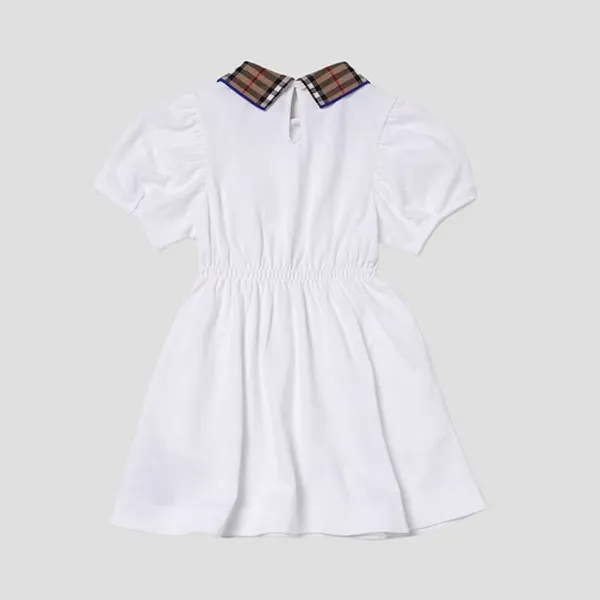Váy Burberry White With Check Polo – 8073165 Màu Trắng Size 12Y - Thời trang - Vua Hàng Hiệu