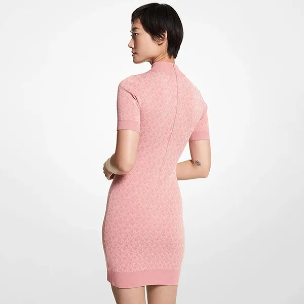 Váy Len Nữ Michael Kors MK Short-sleeved Knit Dress MS2812Z5KZ Màu Hồng Size L - Thời trang - Vua Hàng Hiệu