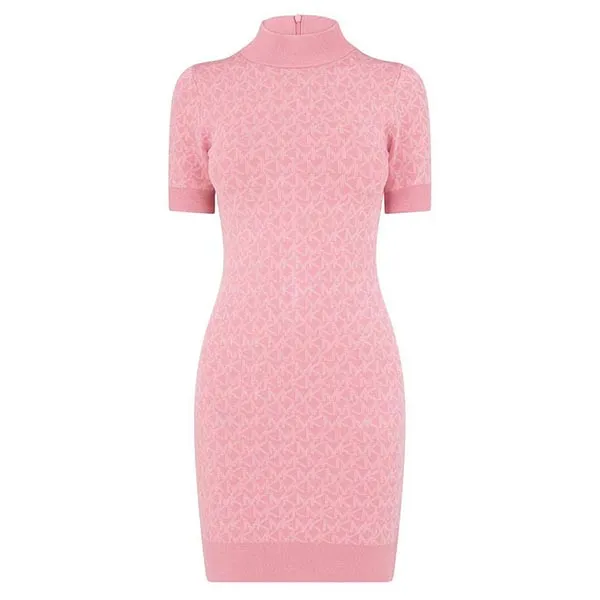 Váy Len Nữ Michael Kors MK Short-sleeved Knit Dress MS2812Z5KZ Màu Hồng Size L - Thời trang - Vua Hàng Hiệu