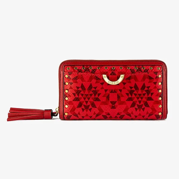 Ví Da Nữ Giovanni DWL0070-1 Màu Đỏ