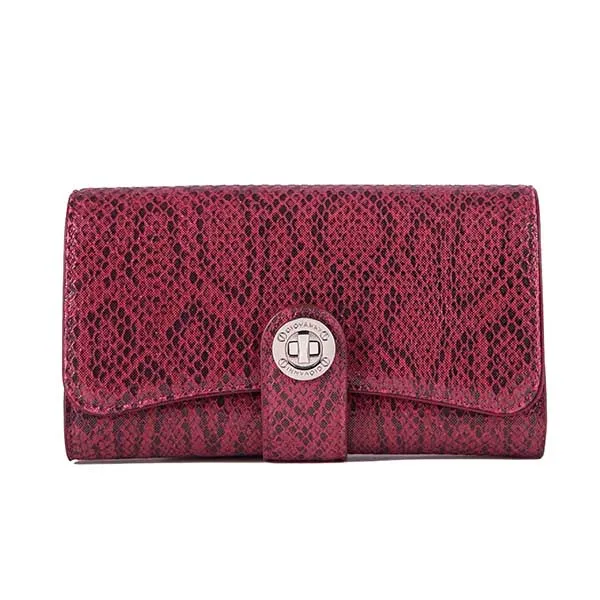 Ví Da Nữ Giovanni La Rinascita GWL0065-1LR Màu Đỏ Mận