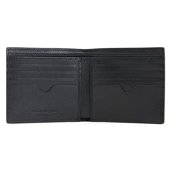 Ví Nam Alexander McQueen Stud Skull Wallet Black Màu Đen