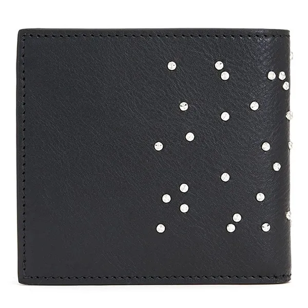 Ví Nam Alexander McQueen Stud Skull Wallet Black Màu Đen