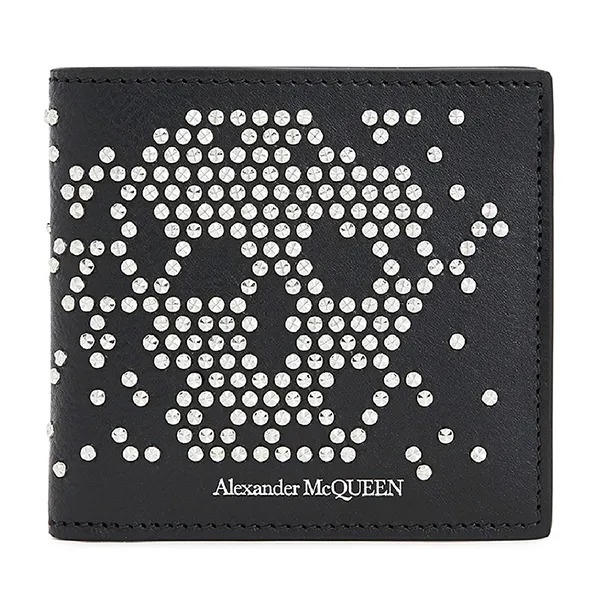 Ví Nam Alexander McQueen Stud Skull Wallet Black Màu Đen