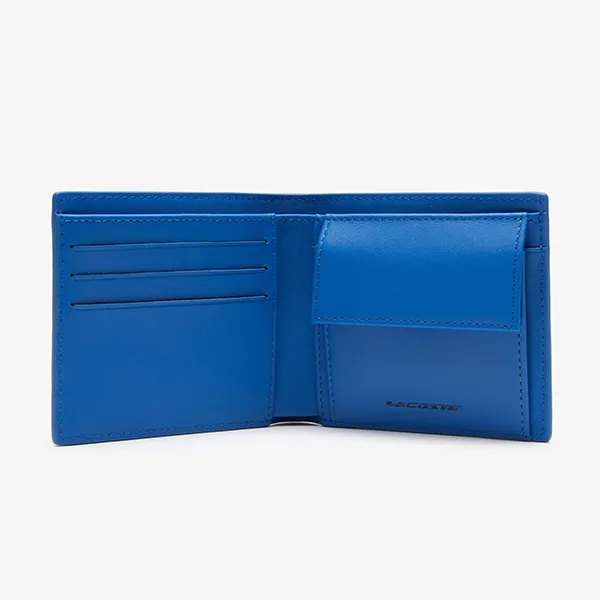 Ví Nam Lacoste Logo Print Wallet NH4258FW L97 Màu Xanh Dương