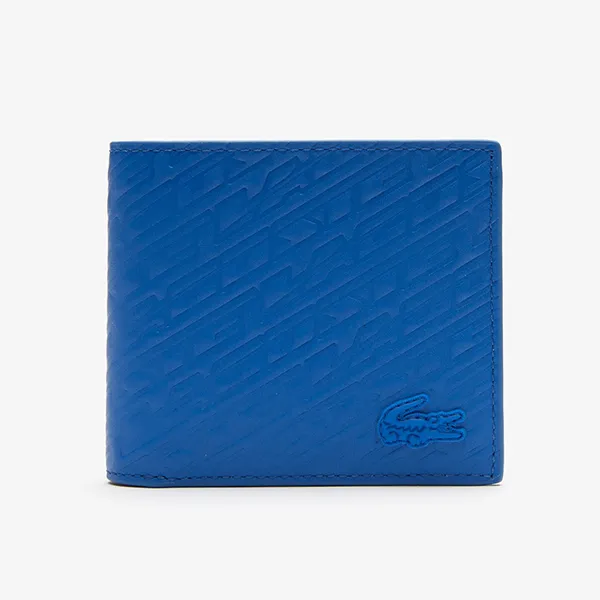 Ví Nam Lacoste Logo Print Wallet NH4258FW L97 Màu Xanh Dương