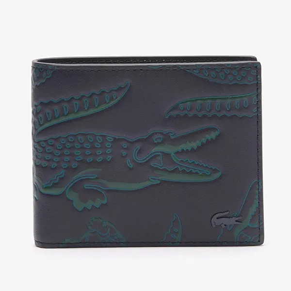 Ví Nam Lacoste Small RFID Protect Billfold NH4572FW N34 Màu Đen