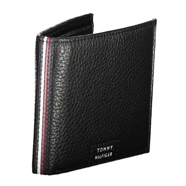 Ví Nam Tommy Hilfiger Men's Premium Leather Small Credit Card Wallet AM0AM12187_NEBDS Màu Đen