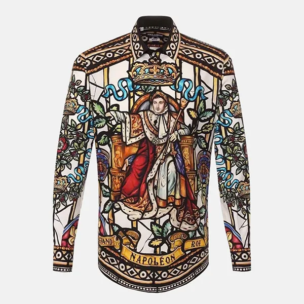 Áo Sơ Mi Nam Dolce & Gabbana D&G Họa Tiết G5EJ1T HP5ZS Phối Màu Size 40 - Thời trang - Vua Hàng Hiệu