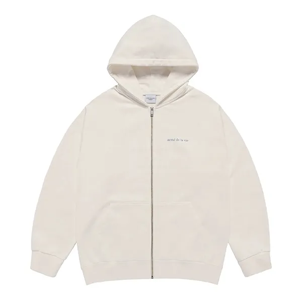 Áo Hoodie Acmé De La Vie ADLV x Hoshi Basic Bio Washing Hoodie Zip Up Cream Màu Trắng Kem Size 1 - Thời trang - Vua Hàng Hiệu