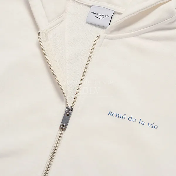Áo Hoodie Acmé De La Vie ADLV x Hoshi Basic Bio Washing Hoodie Zip Up Cream Màu Trắng Kem Size 1 - Thời trang - Vua Hàng Hiệu