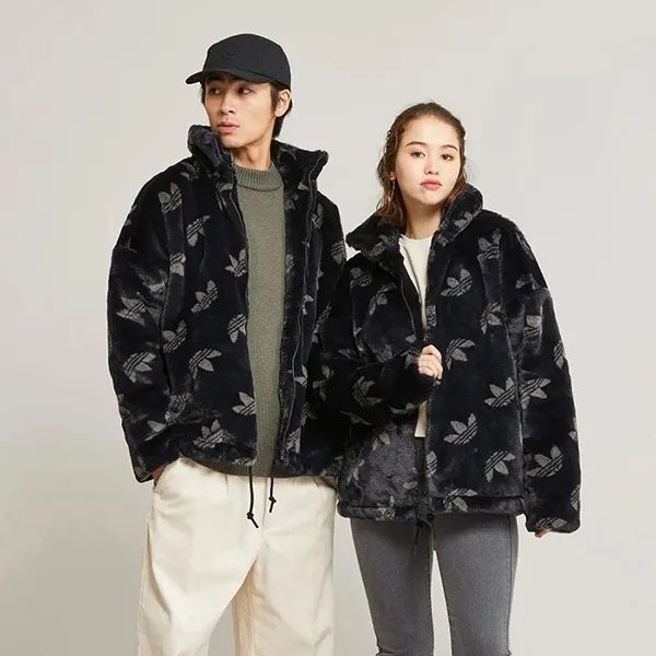 Áo Khoác Adidas Monogram Jacket HR3179 Màu Đen (Form Á) Size XS