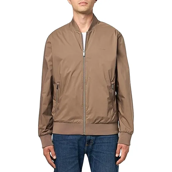 Áo Khoác Bomber Nam Calvin Klein CK 40FM512-030 Màu Nâu Size M - Thời trang - Vua Hàng Hiệu