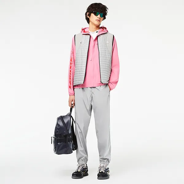 Áo Khoác Gile Nam Lacoste Men's Reversible Quilted Sport Vest BH9266 WIX (Hai Mặt) Màu Xám Đen Size 46 - Thời trang - Vua Hàng Hiệu