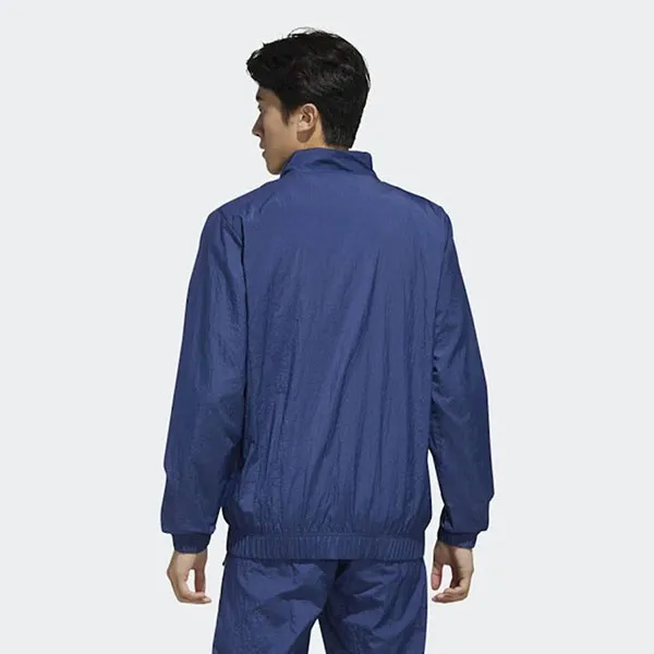 Áo Khoác Gió Nam Adidas Ess Fav Track Top Training Jacket Sports Jacket FM6075 Màu Xanh Size M