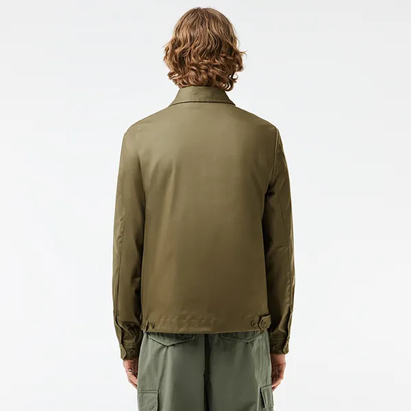 Áo Khoác Kaki Nam Lacoste Water-Repellent Cotton Jacket BH7198-316 Màu Xanh Rêu Size 50 - Thời trang - Vua Hàng Hiệu