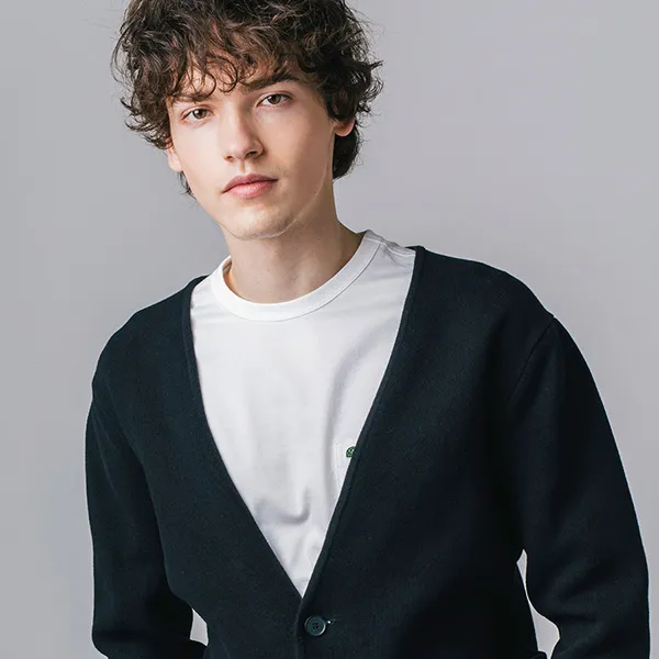 Áo Khoác Len Nam Lacoste Milan Rib Knit Cardigan Jacket AH702-031 Màu Đen Size 2