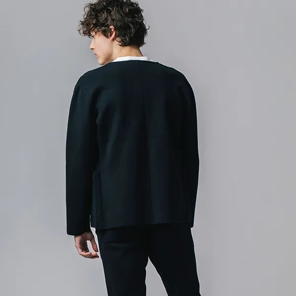 Áo Khoác Len Nam Lacoste Milan Rib Knit Cardigan Jacket AH702-031 Màu Đen Size 2