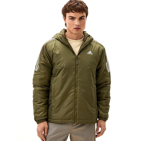 Áo Khoác Nam Adidas Essentials Insulated Hooded Jacket GT9154 Màu Xanh Olive Size M (Form Âu)
